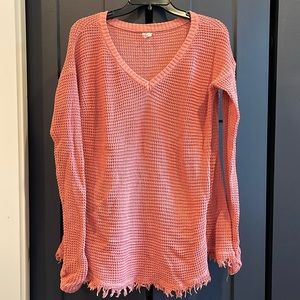 Wishlist Rose Pink Sweater Small/Medium
